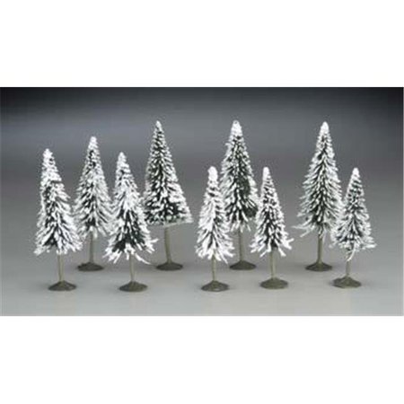 BACHMANN INDUSTRIES Bachmann BAC32102 N 3 in.- 4 in. Pine Trees with Snow - 9 BAC32102